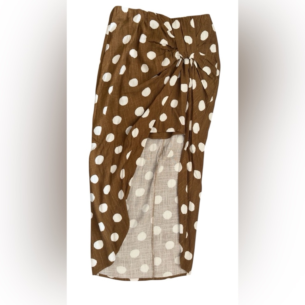 Forever 21 Tan Skirt with White Accents